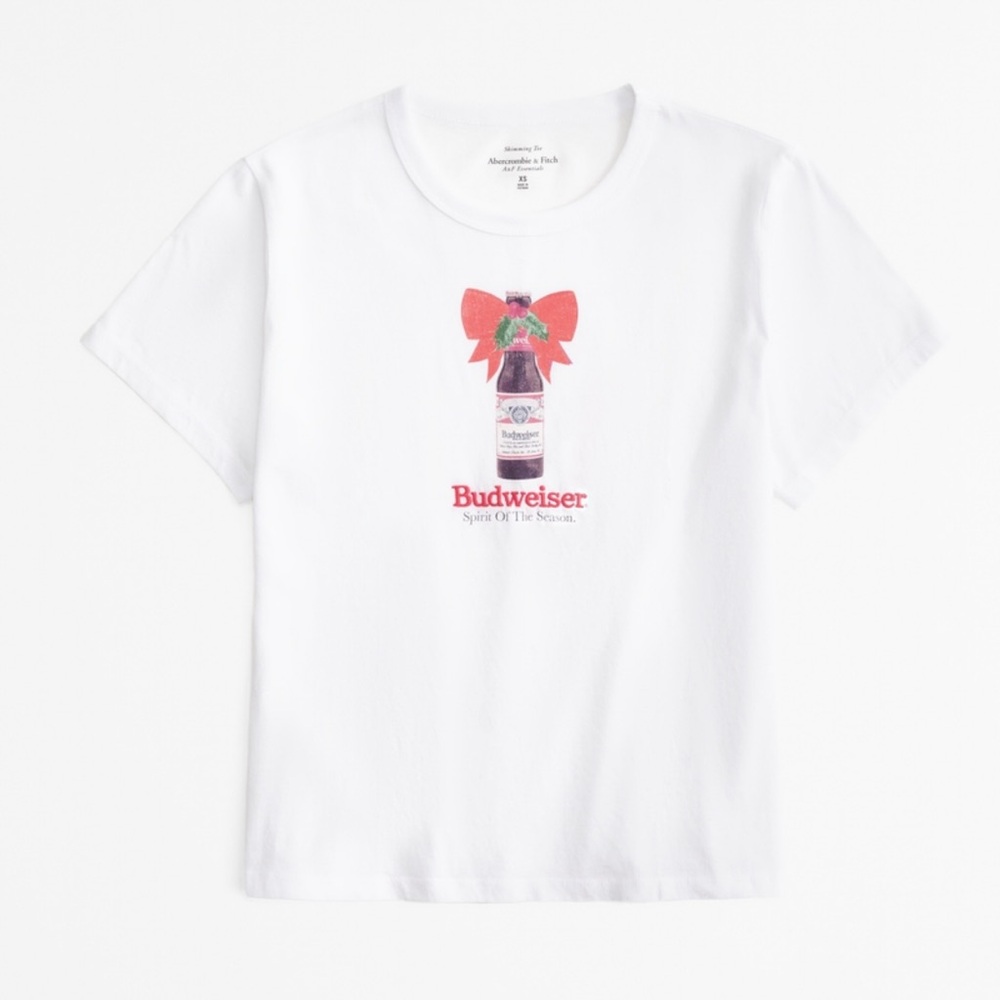 🎄NWT A&F Budweiser Tee